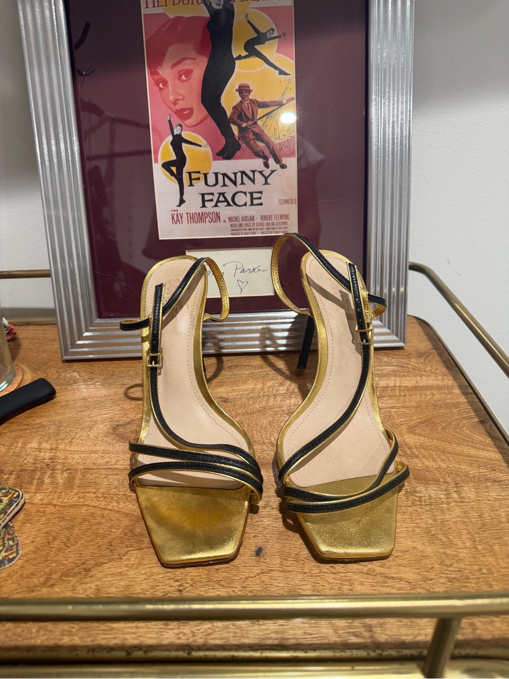 Schutz gold heels